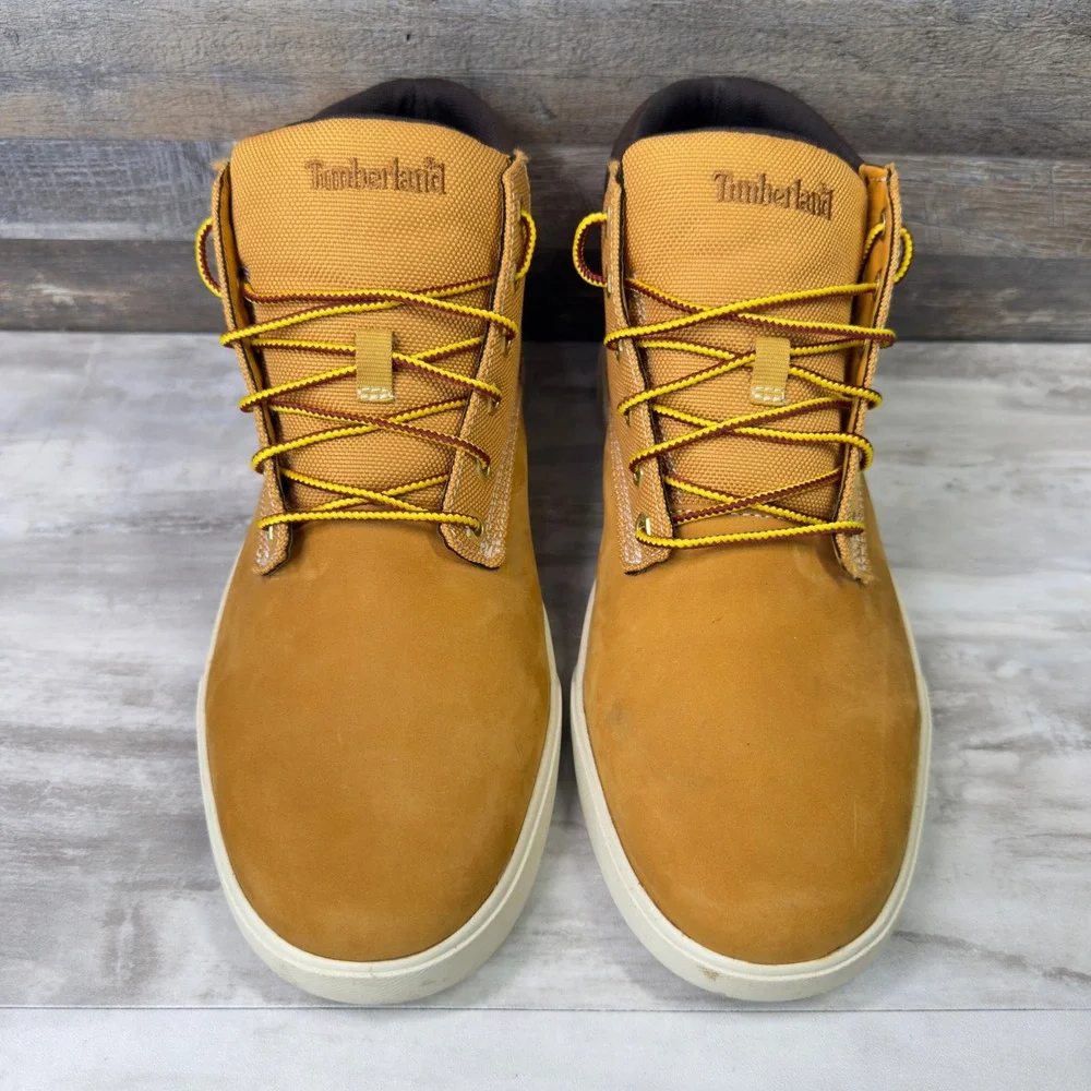 Timberland Davis Square Mens Size 10.5 Chukka Boots Cordura Wheat A1325